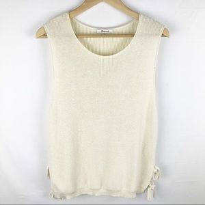 Madewell Side-Tie Sweater Tank size XL